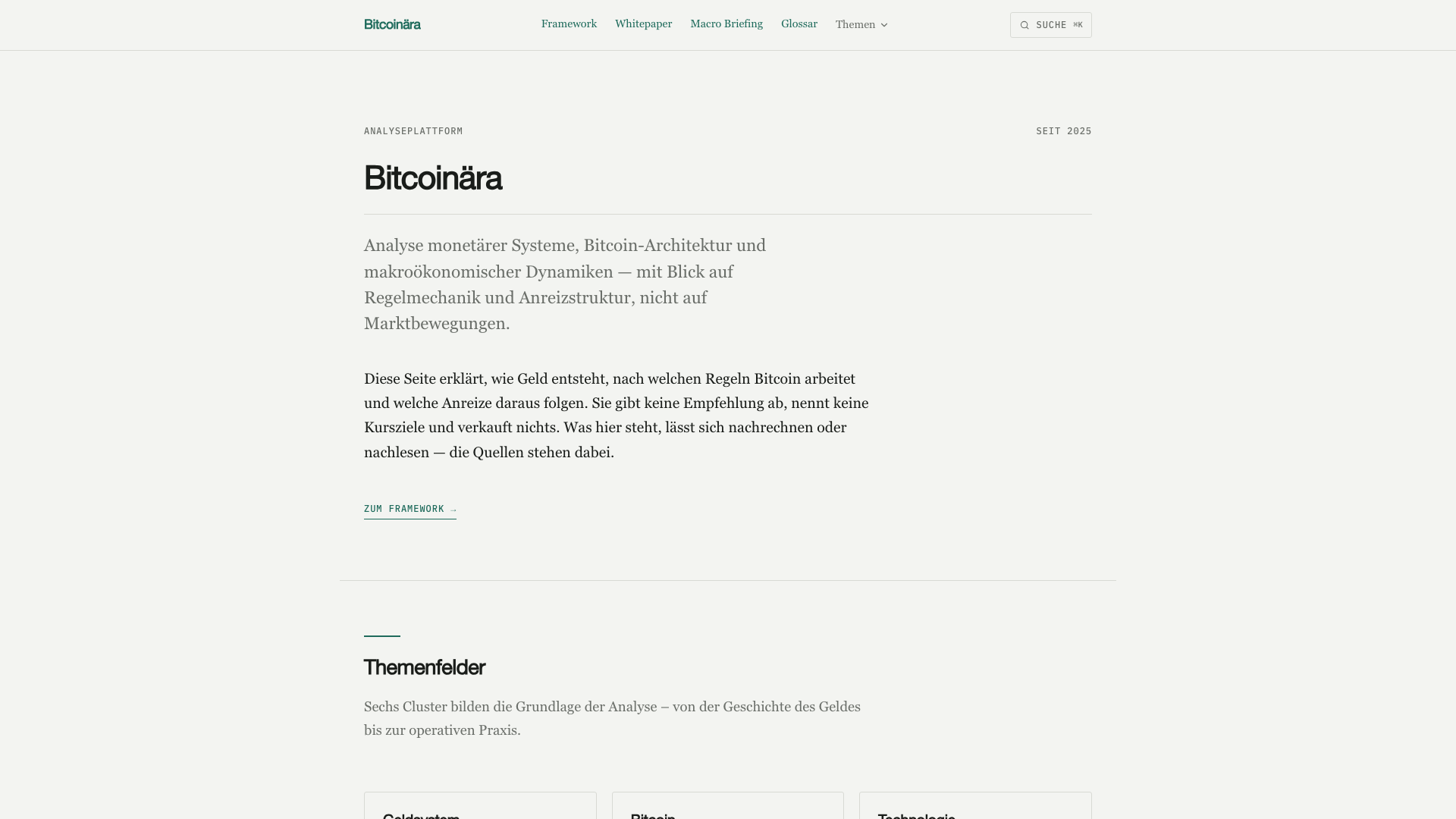 Website Bitcoinära – Webdesign Referenz