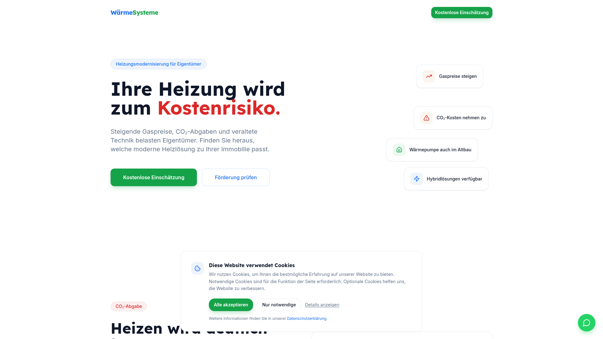 Website Wärme-Systeme – Webdesign Referenz